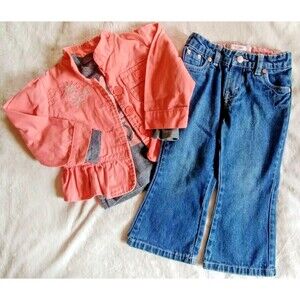 shirt pants jacket 24 month Girls long sleeve Levi 517 jeans Baby Q Baby